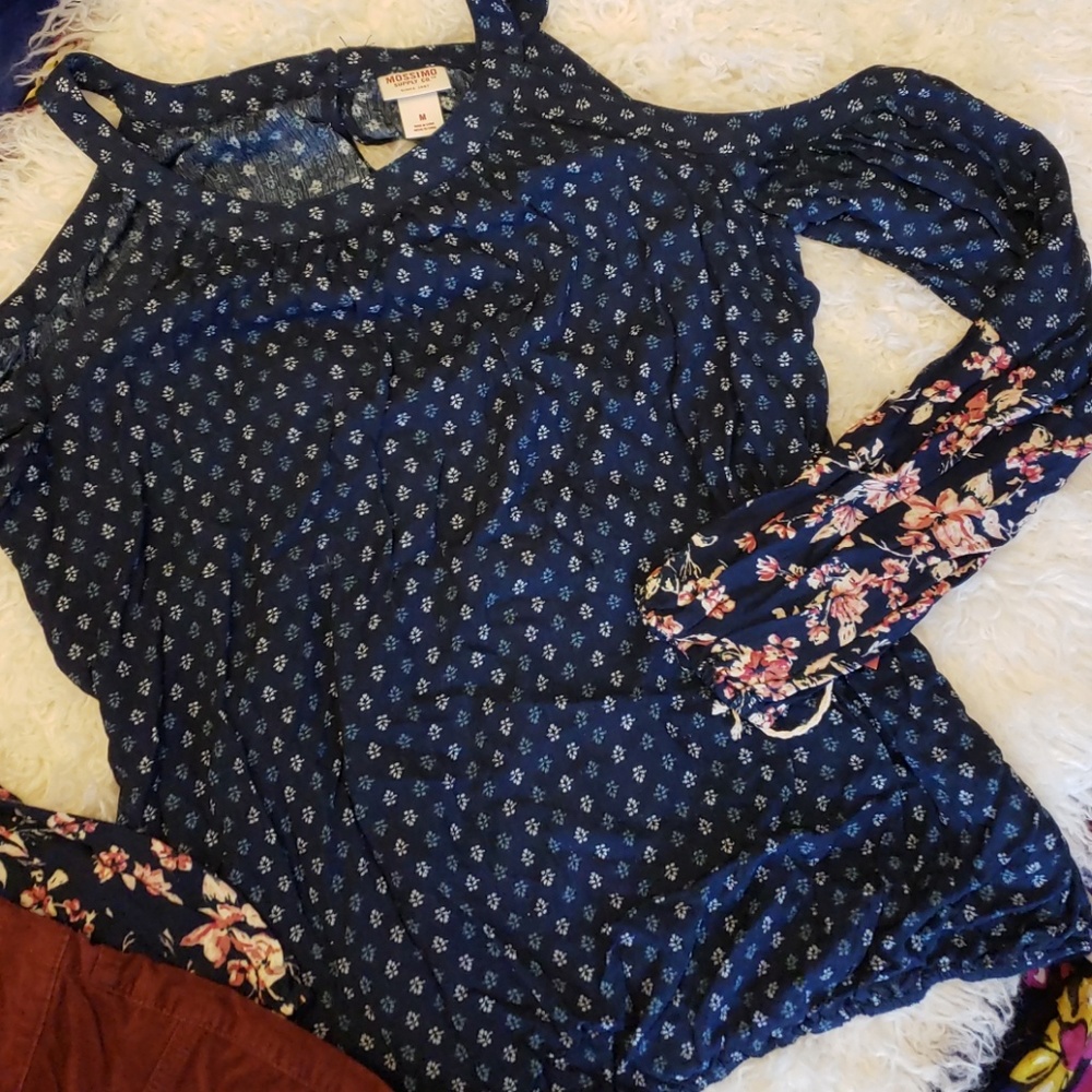 Cold Shoulder Boho Top